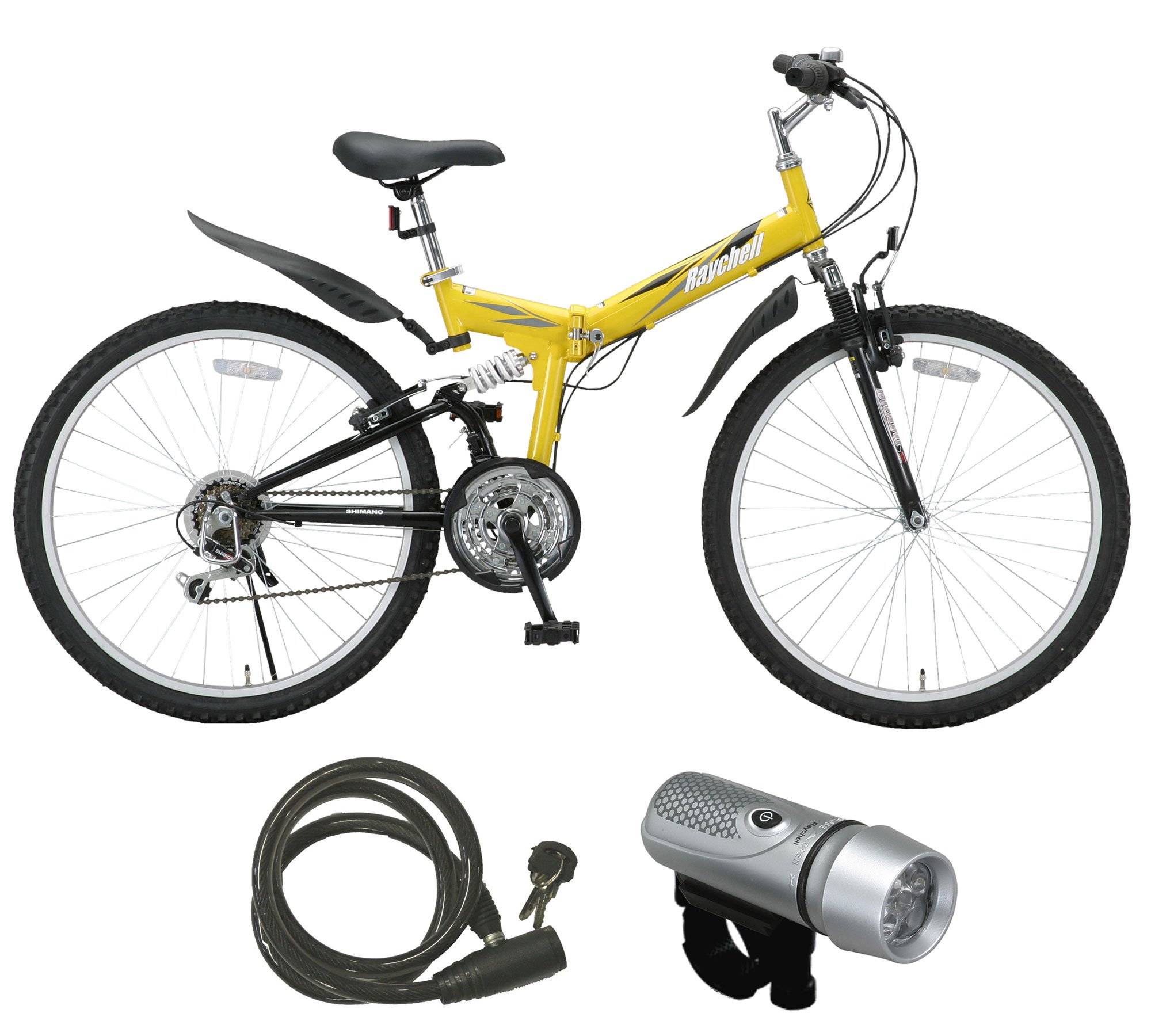 RayChell(レイチェル)　折りたたみ自転車　26インチ　未使用 Amazon | Raychell(レイチェル) 26インチシマノ18段変速折りたたみW